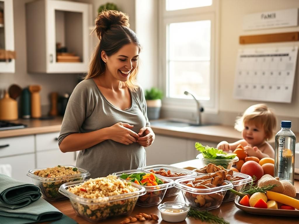 Easy meal prep ideas for busy breastfeeding moms.